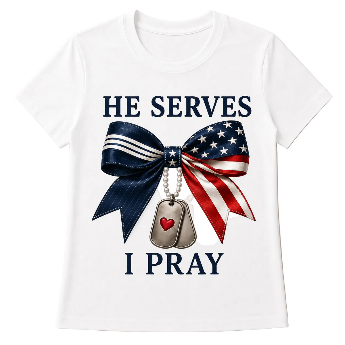 HE SERVES, I PRAY BOW
