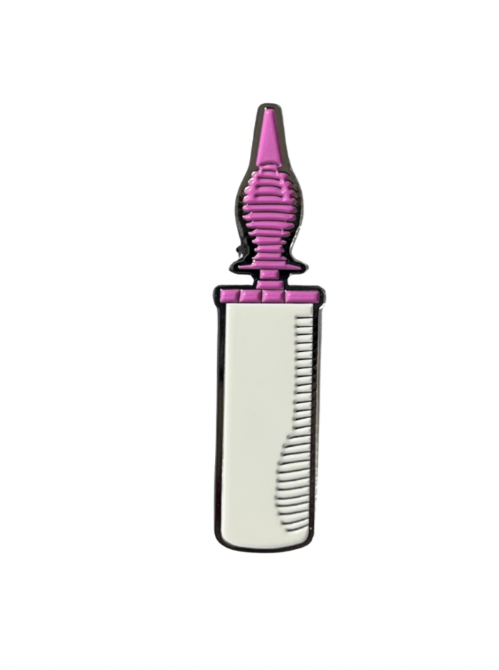 WHITE AND PINK HAND PUMP PIN