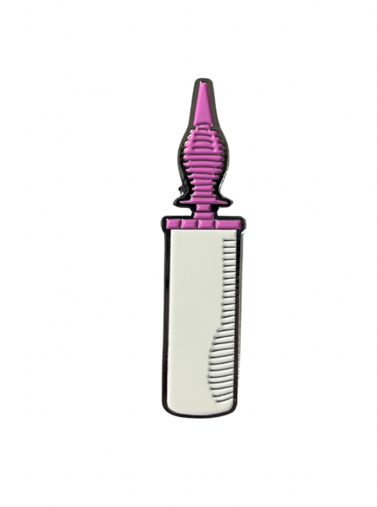 WHITE AND PINK HAND PUMP PIN