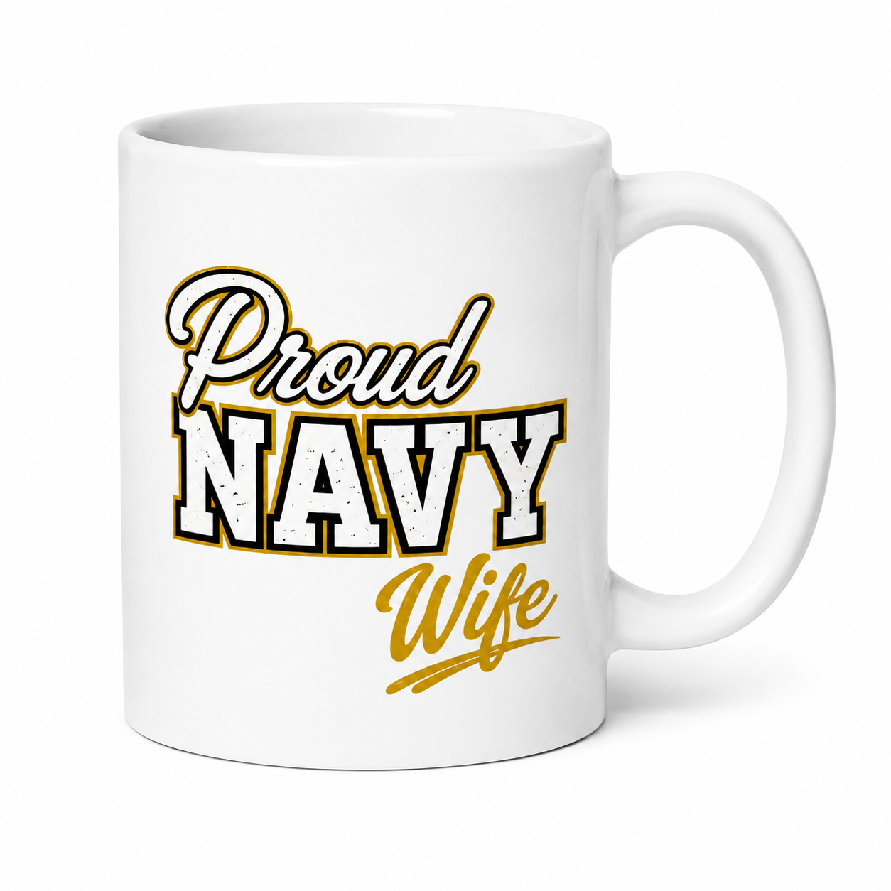 Proud Navy WIFE cofee mug