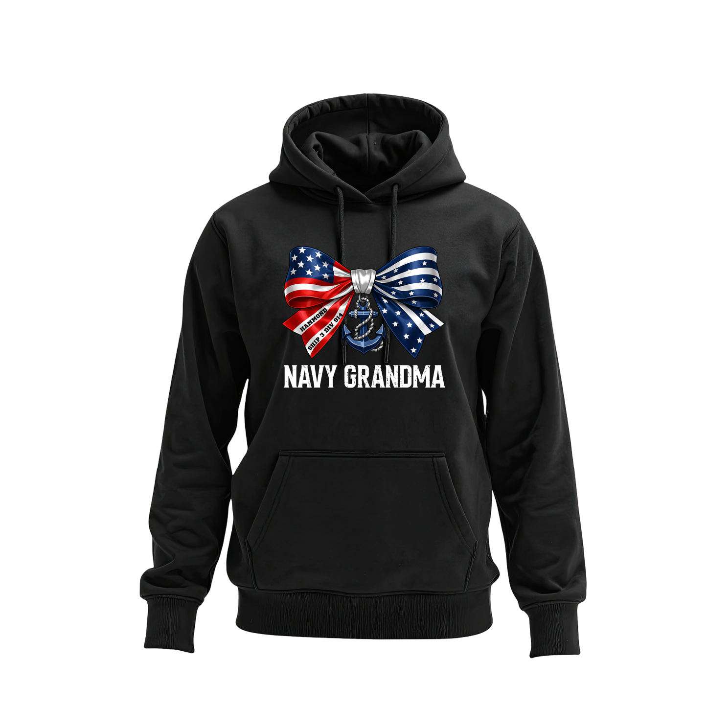 Navy GRANDMA Bow