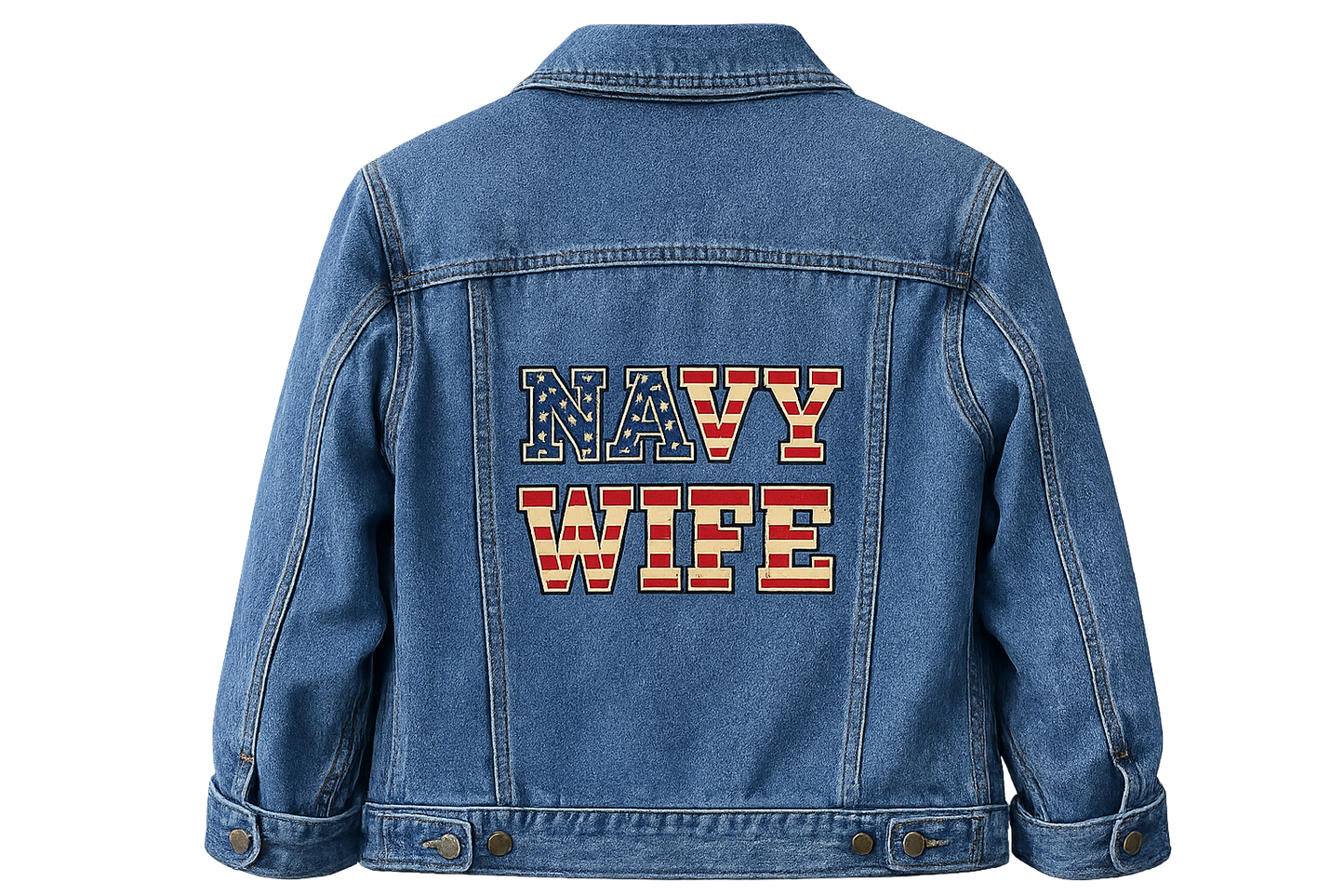 Navy MOM Jean Jacket