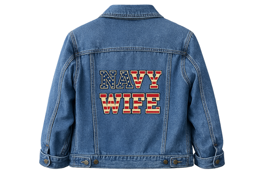 Navy MOM Jean Jacket