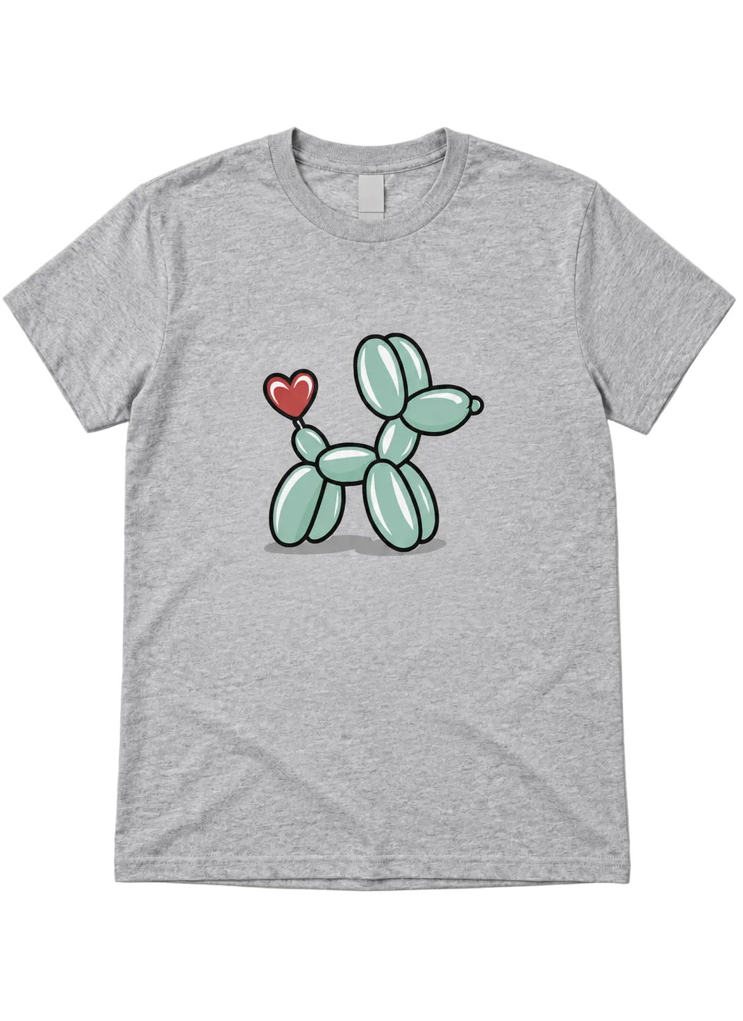 BALLOON DOG W/ HEART TAIL