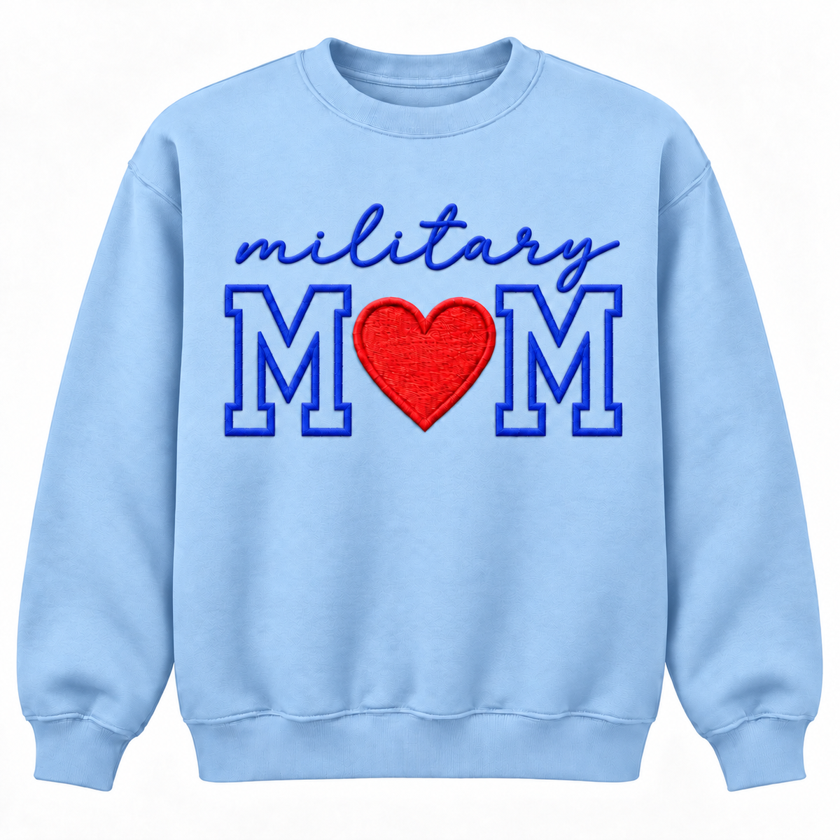 MILITARY MOM APPLIQUE EMBROIDERED