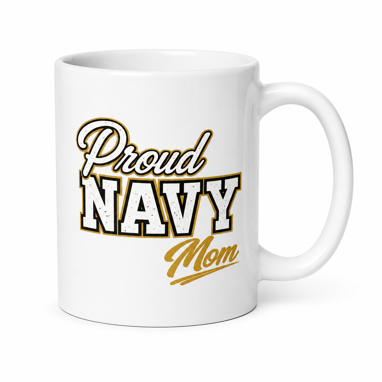 Proud Navy MOM mug