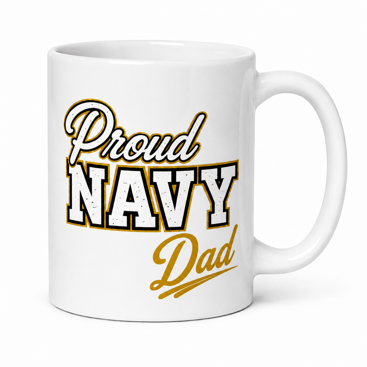 Proud Navy DAD coffee mug