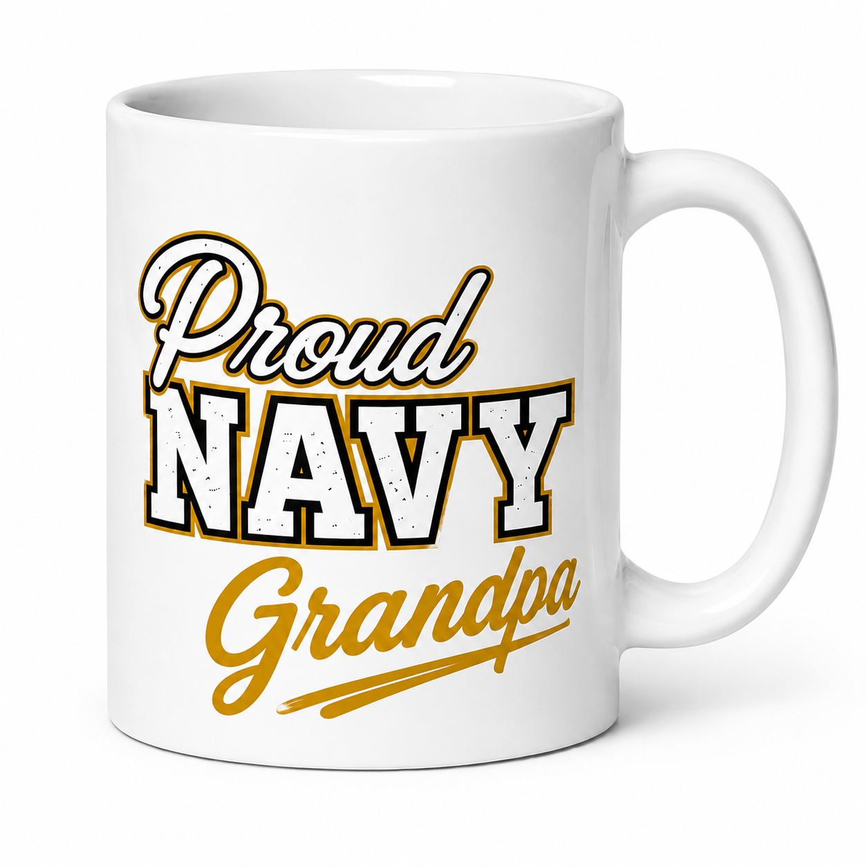 Proud Navy GRANDPA coffee mug