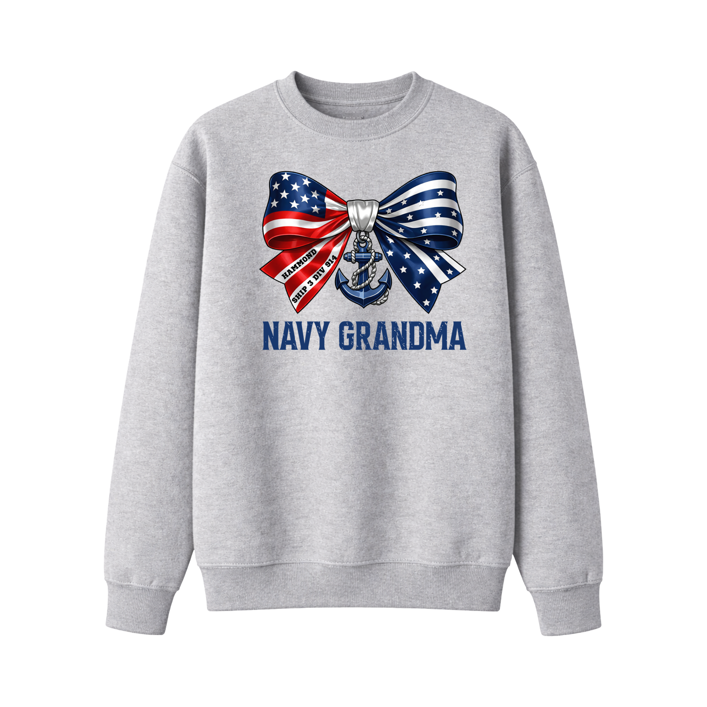 Navy GRANDMA Bow