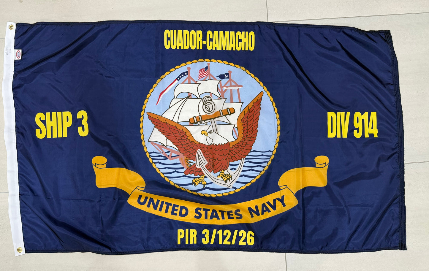 Navy Flag 5X3