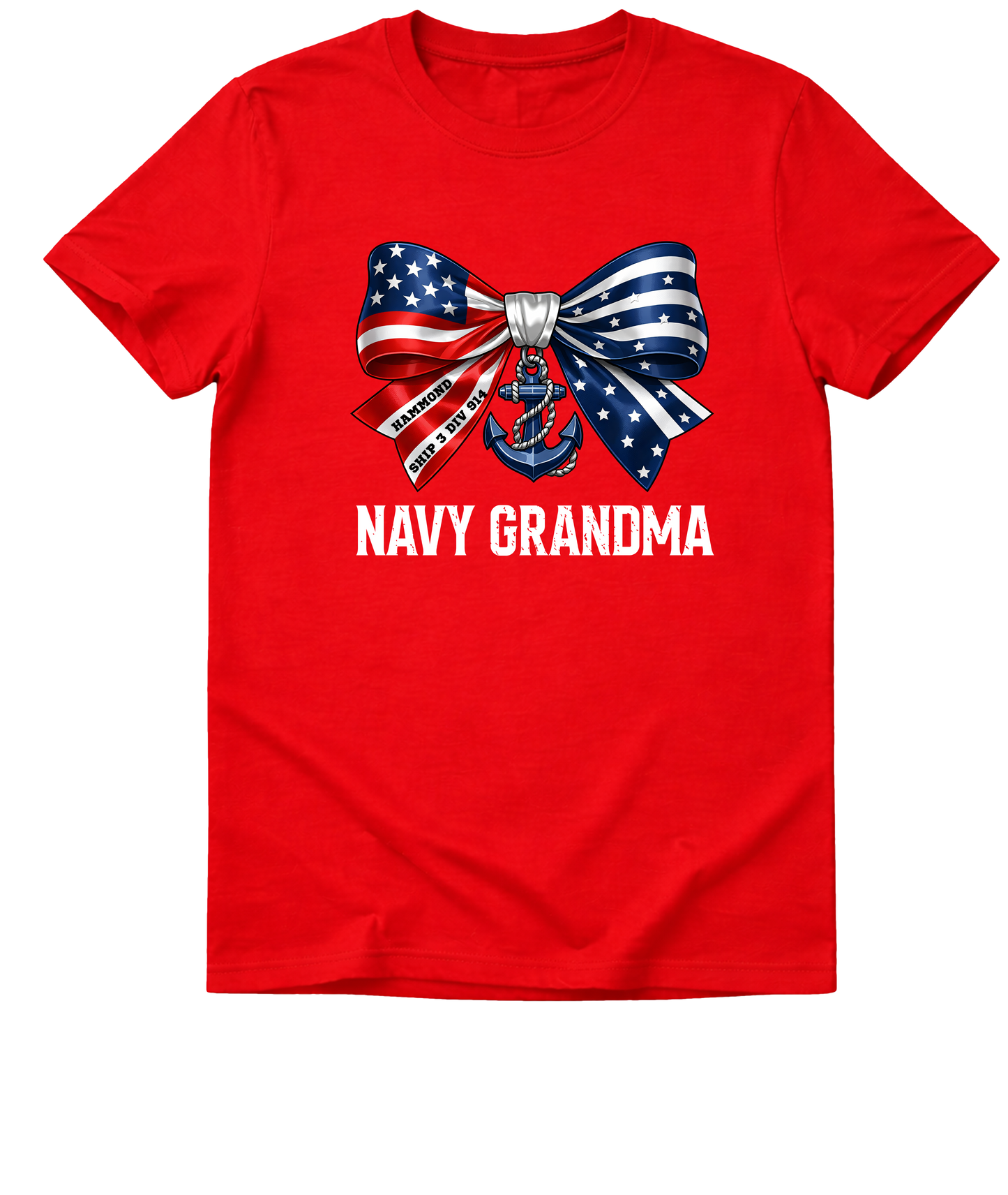 Navy GRANDMA Bow