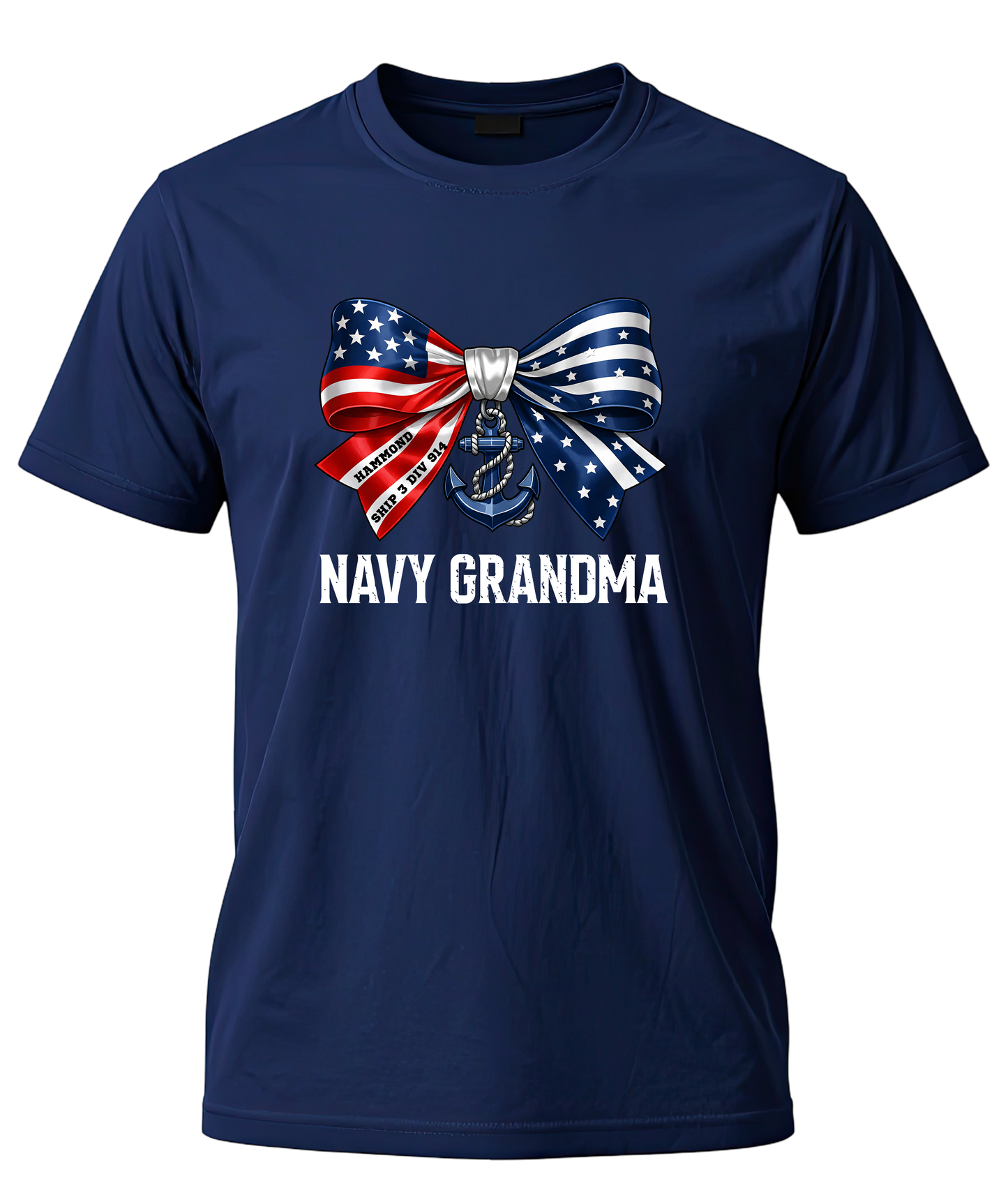 Navy GRANDMA Bow